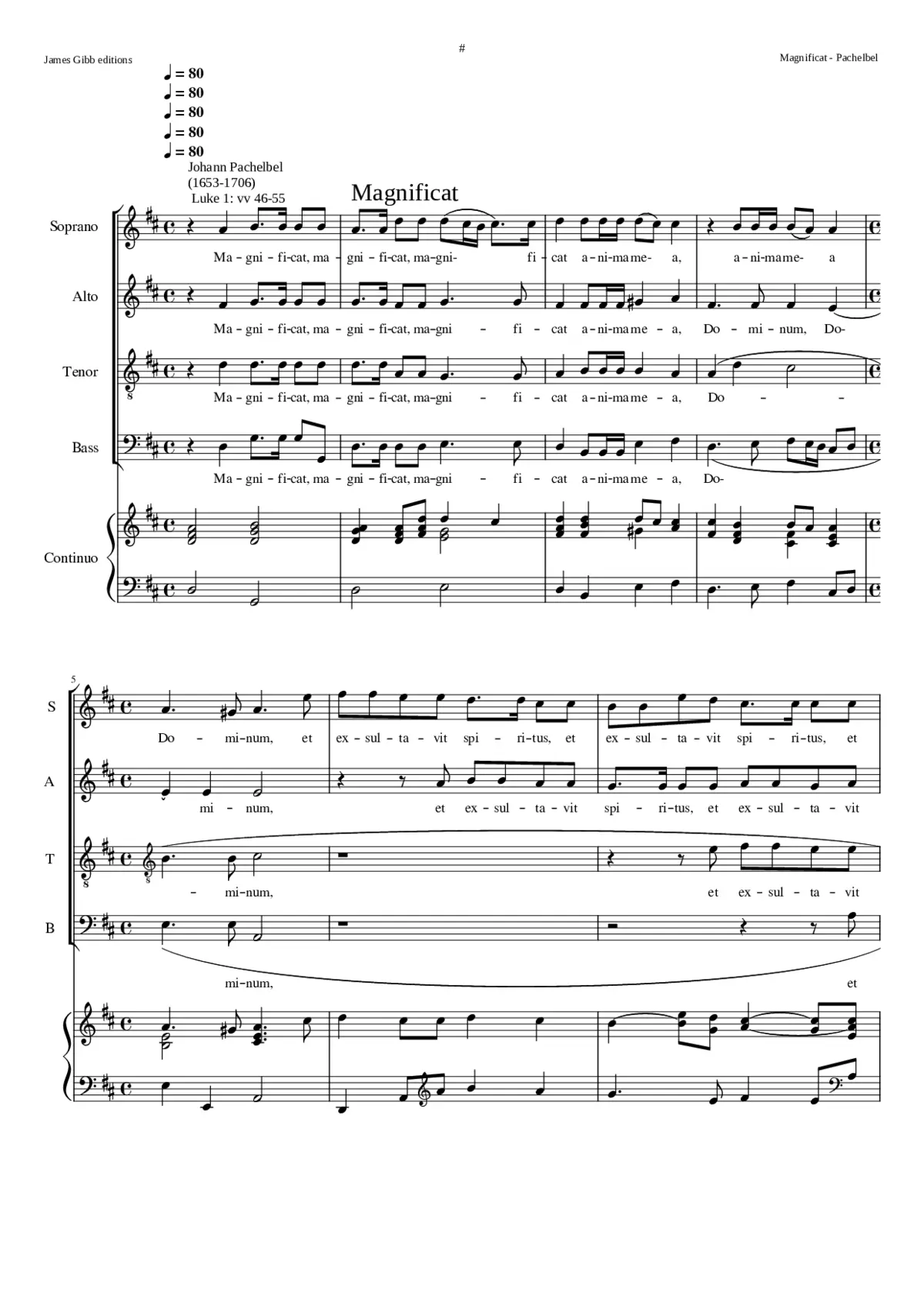 Magnificat in D - Page 1