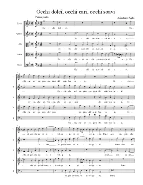 Occhi dolci, occhi cari, occhi soavi