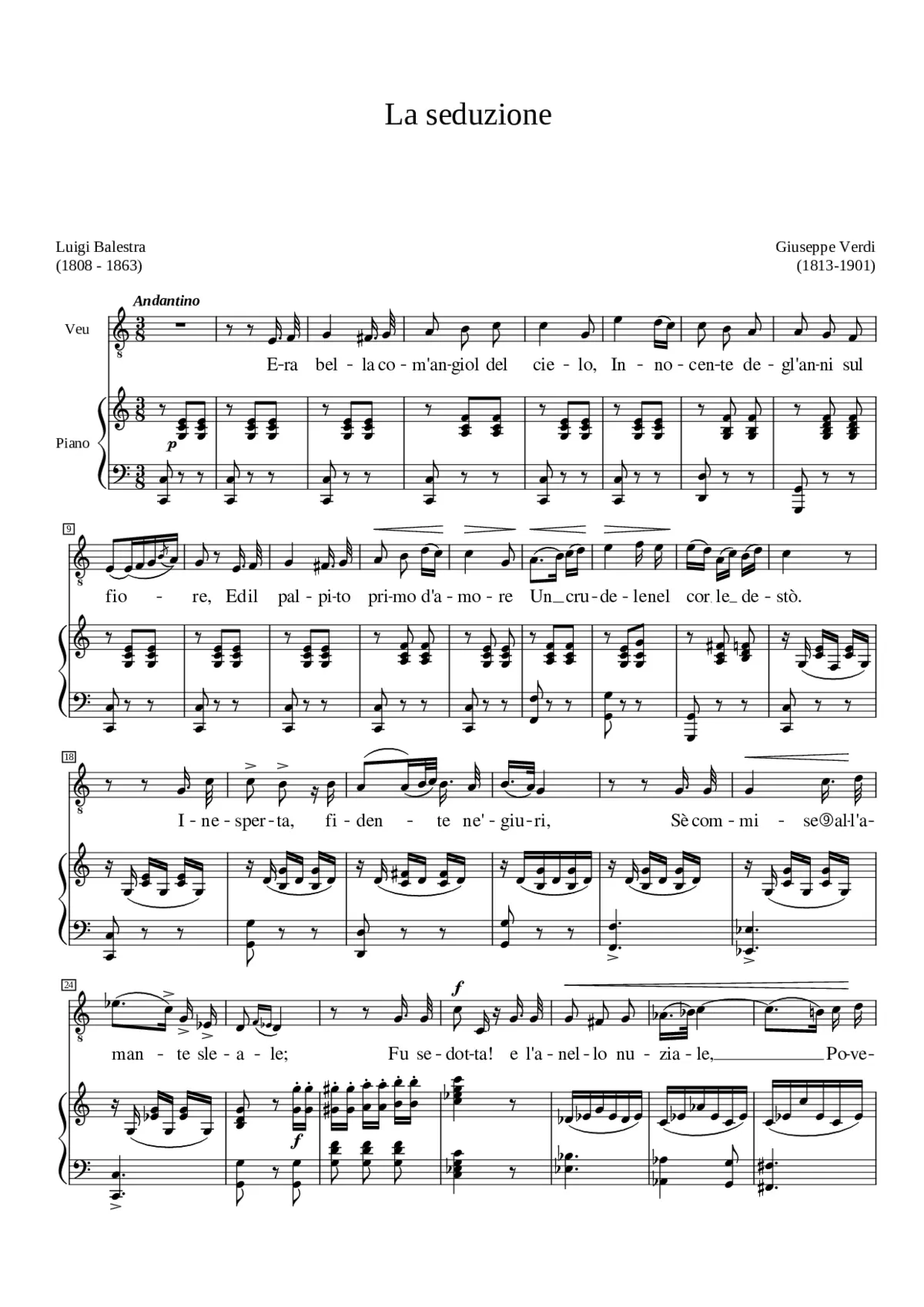 La Seduzione - Page 1