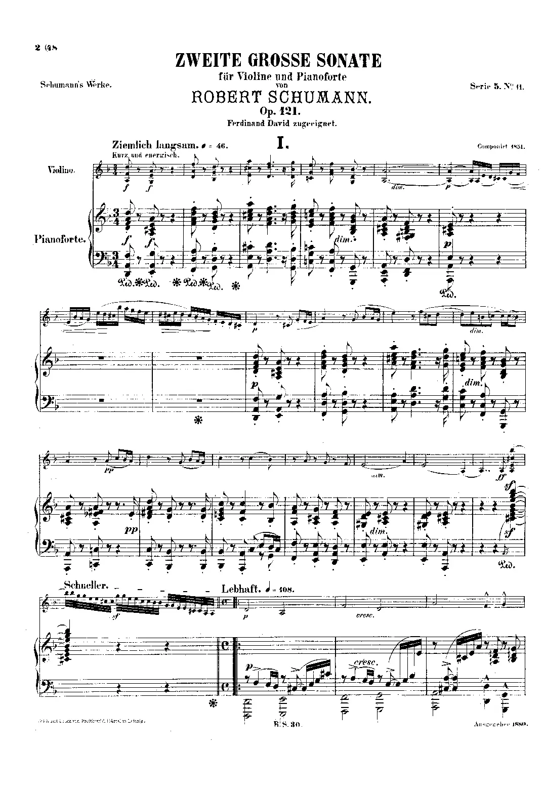 Violin Sonata No.2 - Page 1
