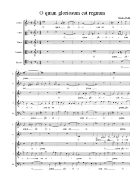O quam gloriosum est regnum