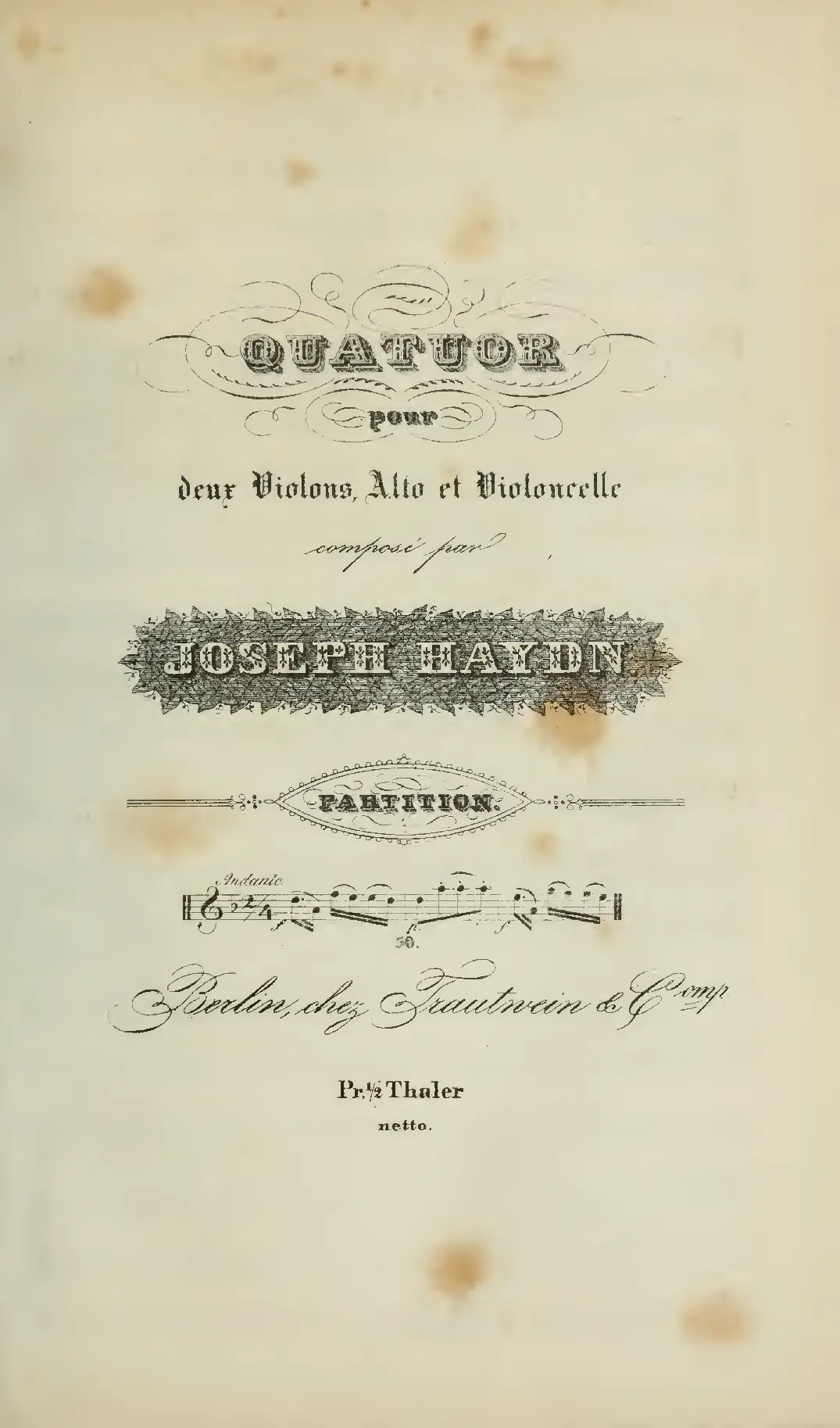 String Quartet No.43 - Page 1