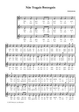 Não tragais borzeguis