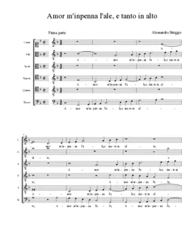 Amor m'inpenna l'ale, e tanto in alto