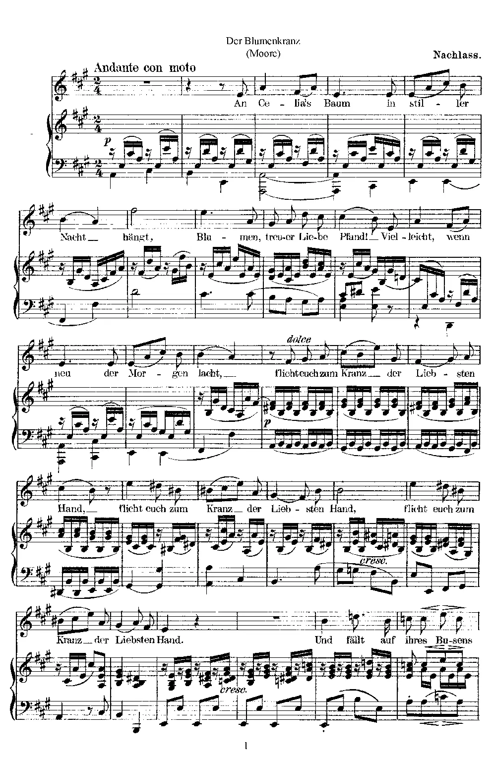 The Garland ("By Celia's Arbour All the Night") - Page 1