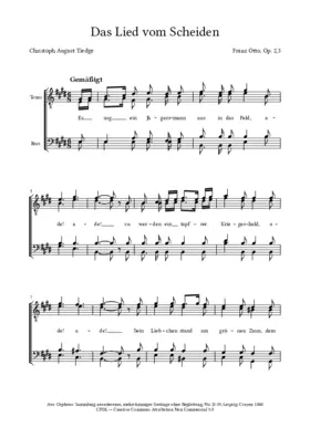 Das Lied vom Scheiden