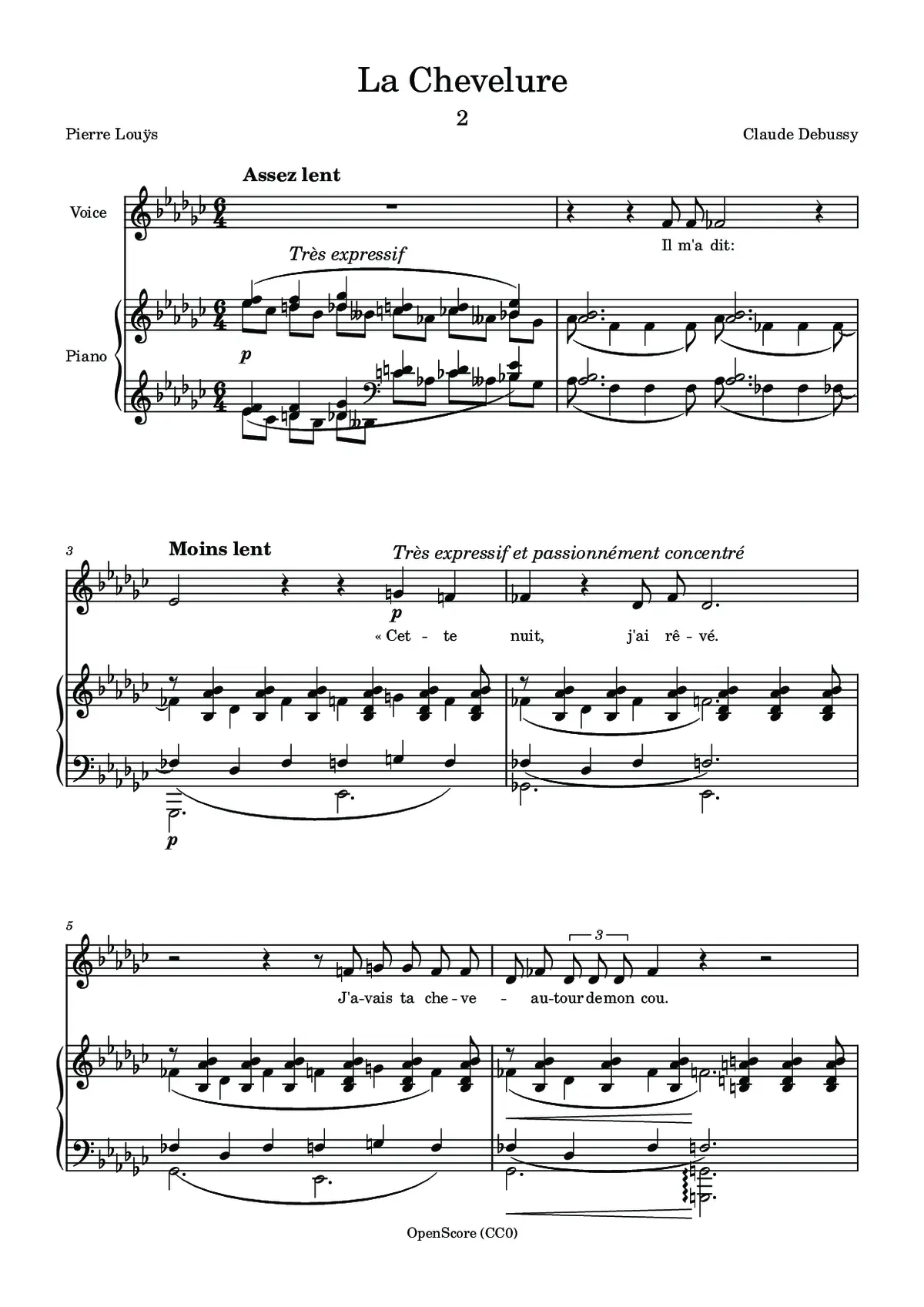 La Chevelure - Page 1