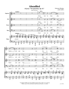 Abendlied, Op. 92, No. 3