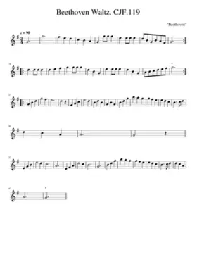Beethoven Waltz. CJF.119