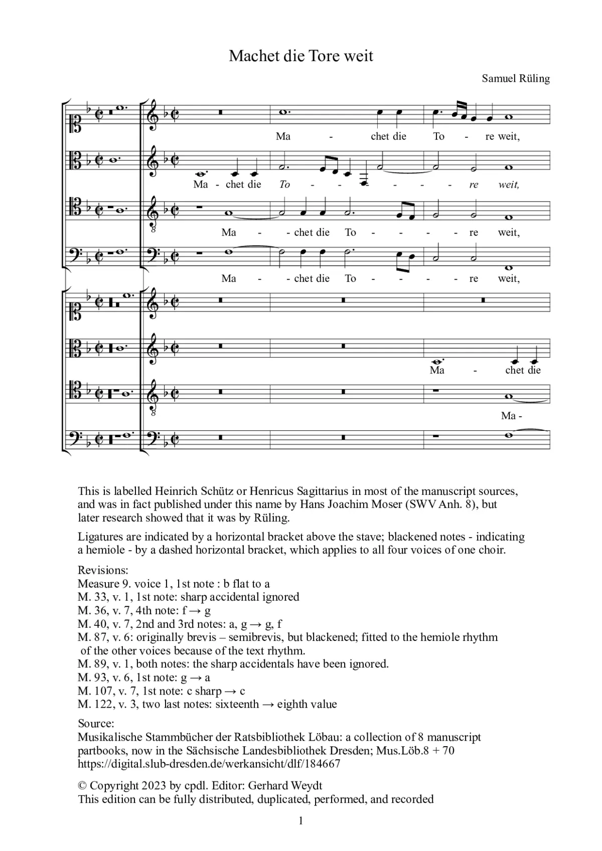 Machet die Tore weit - Page 1