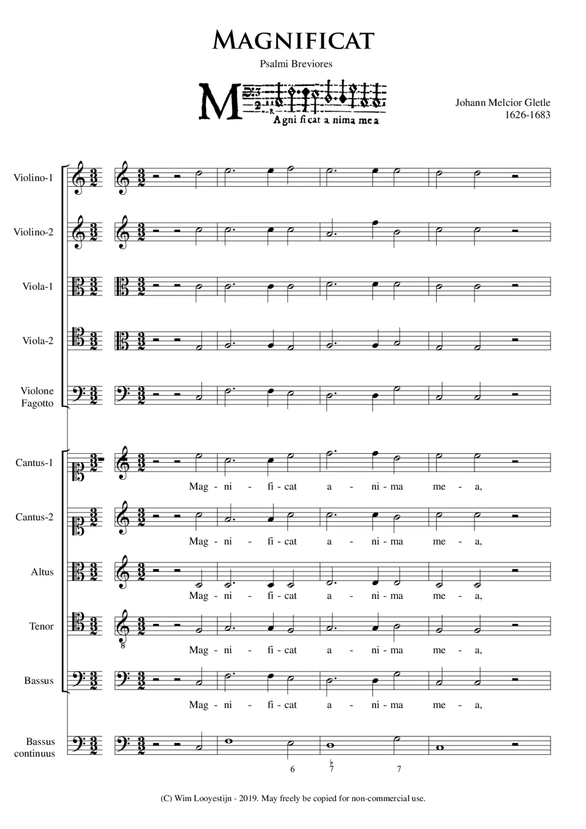 Magnificat brevior - Page 1