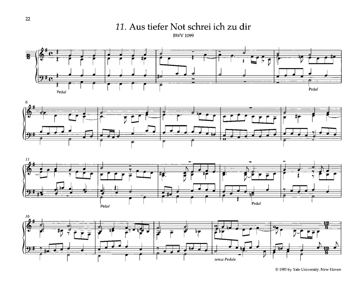 Aus tiefer Not schrei ich zu dir - Page 1