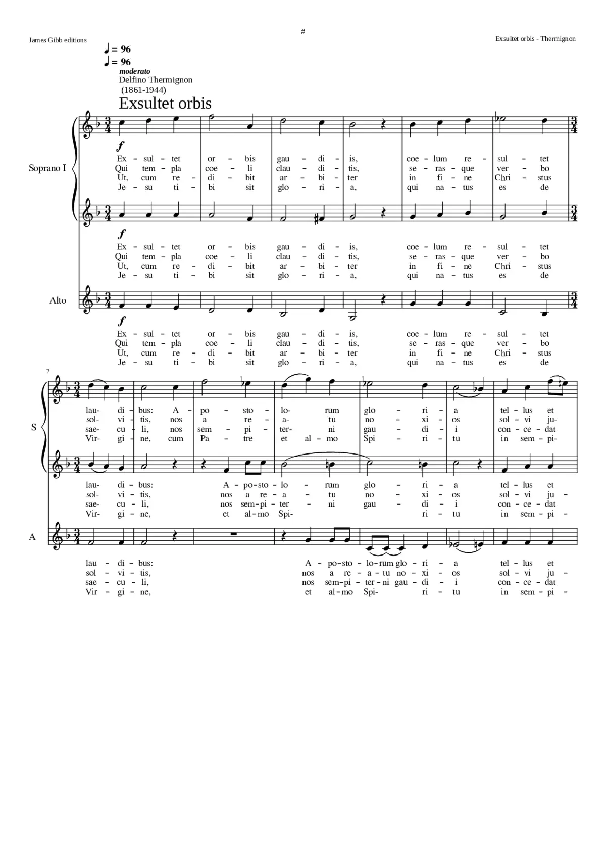 Exsultet orbis - Page 1