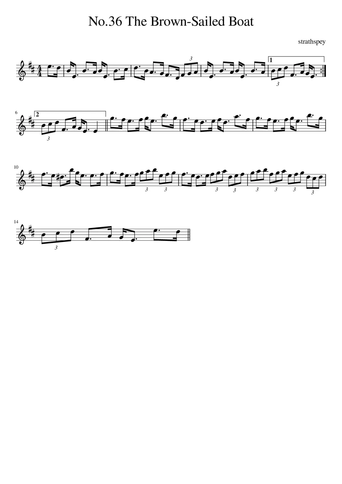 No.36 The Brown-Sailed Boat - Page 1