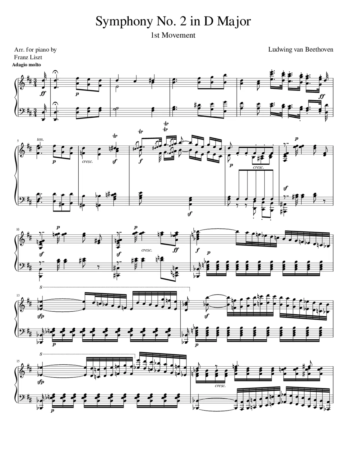 Symphony No.2 Op.36 - Page 1