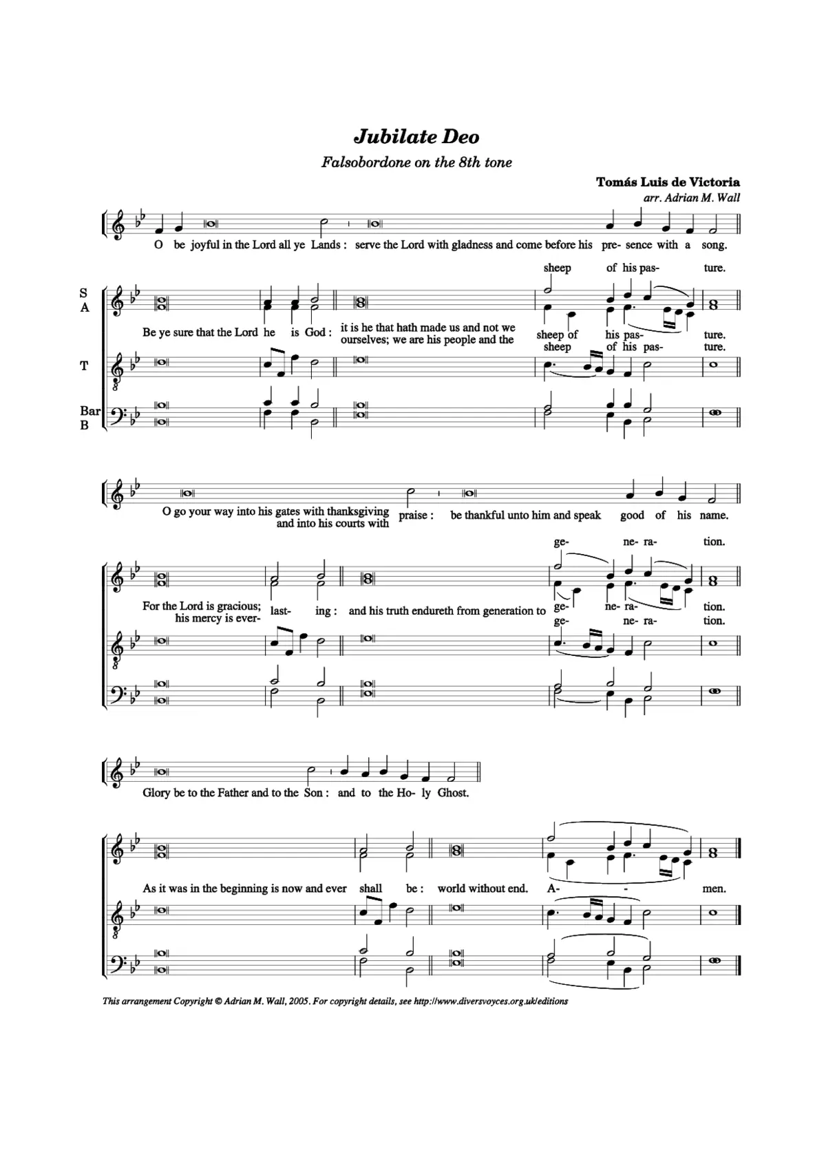 Jubilate Deo - Page 1