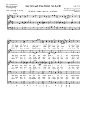 How long wilt thou forget me, Lord?