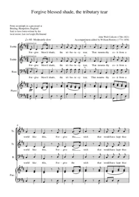 Forgive blessed shade