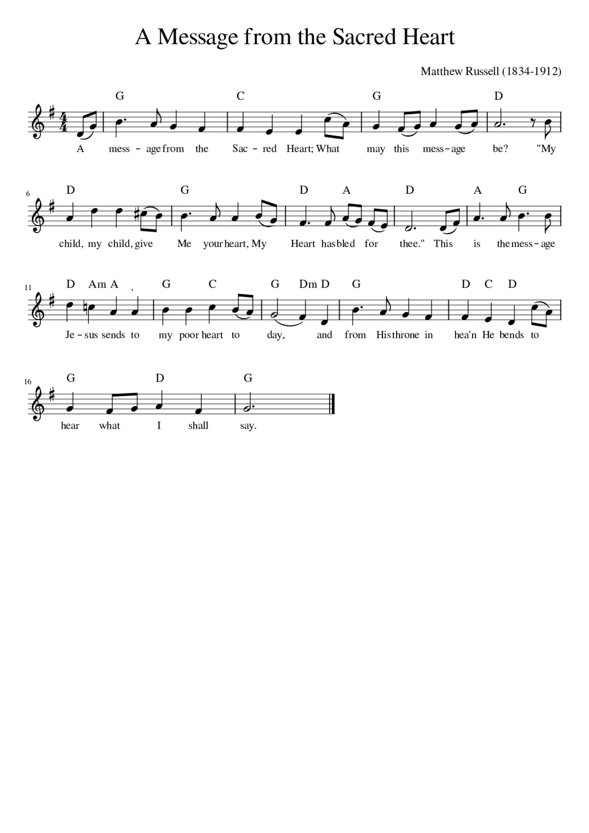 A Message from the Sacred Heart - Page 1