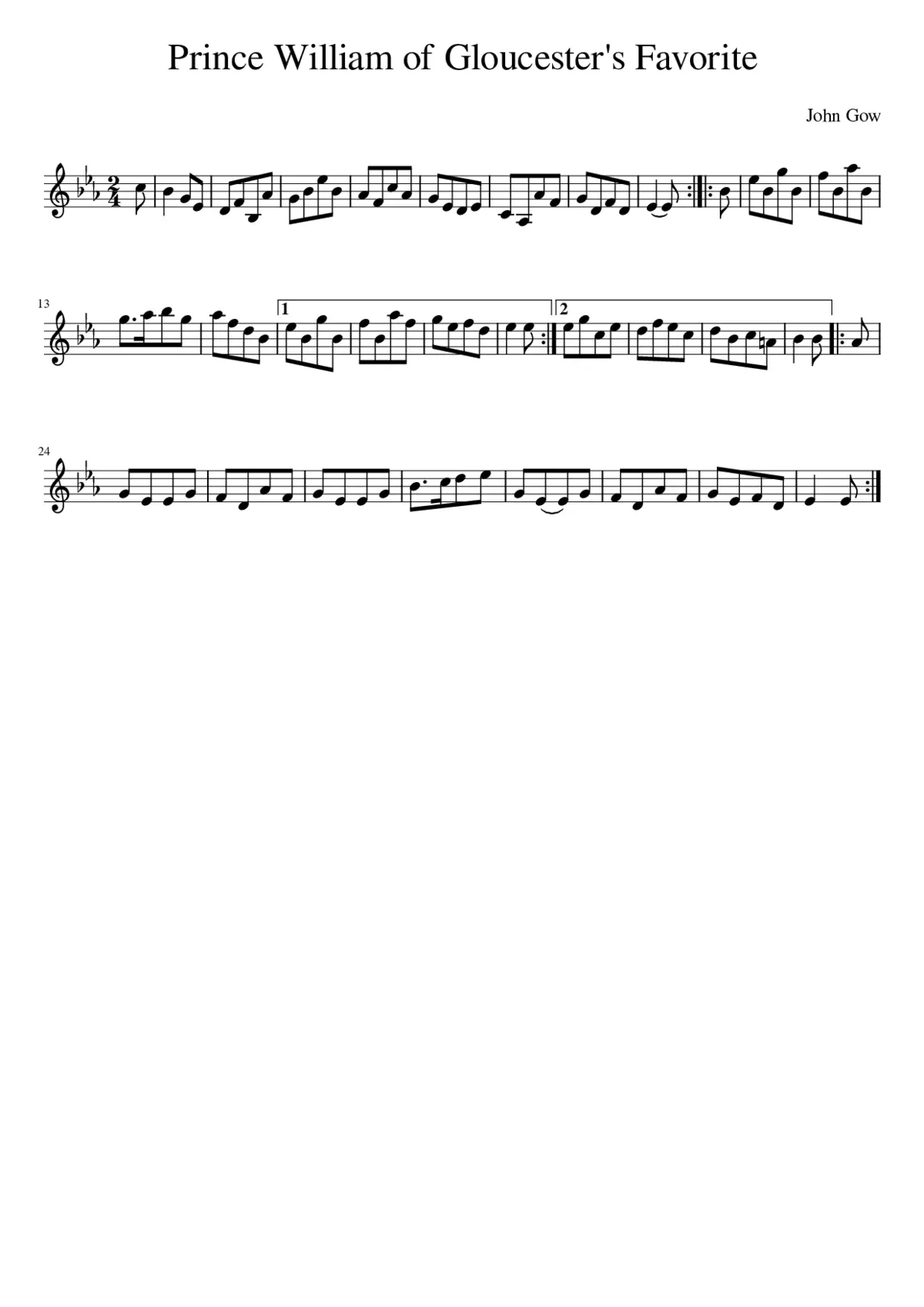 Prince William of Gloucester's Favorite - Page 1