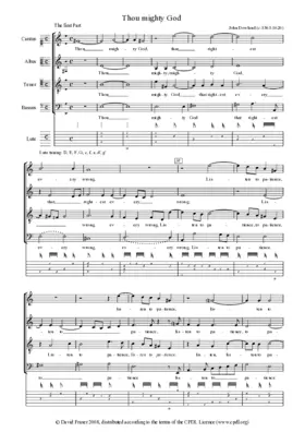 Thou mighty God - When David's life by Saul - When the poor Cripple