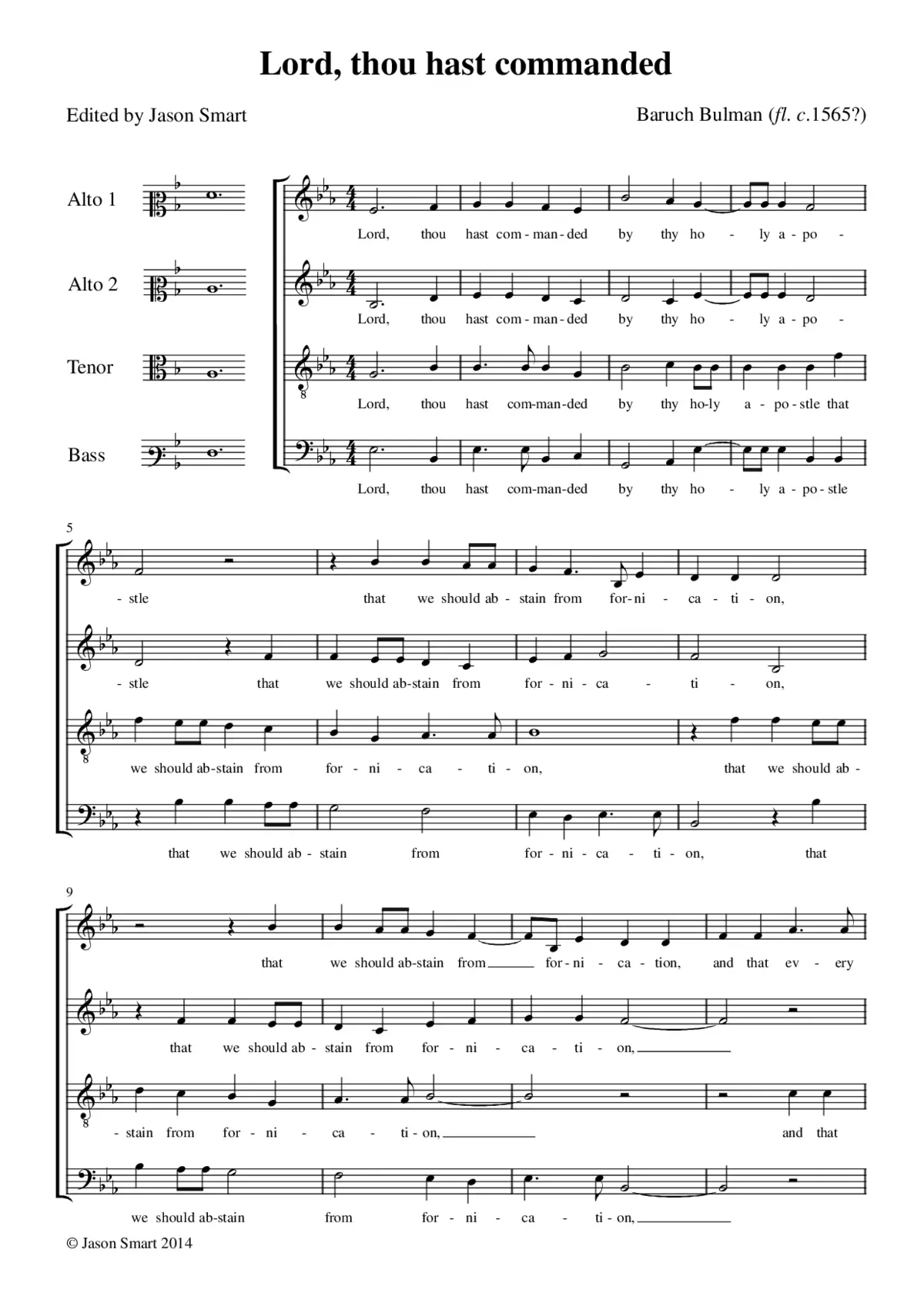 Lord thou hast commanded - Page 1