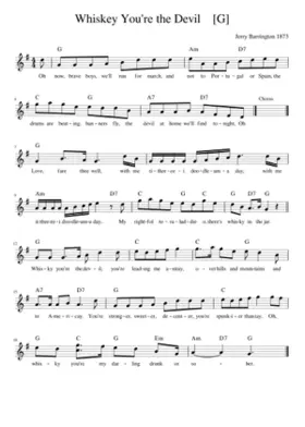 Whiskey You're the Devil