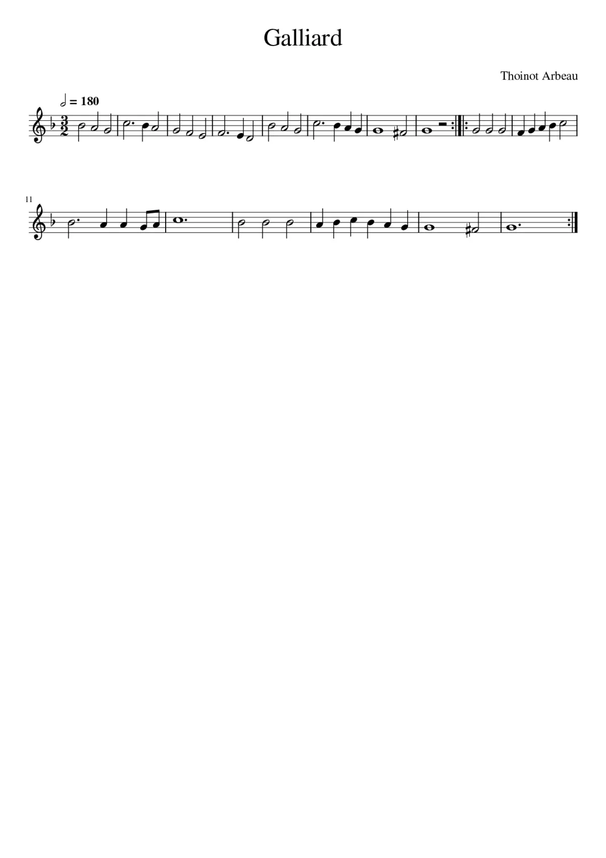 Galliard - Page 1