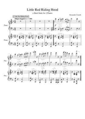 Little Red Riding Hood Suite for 2 Pianos