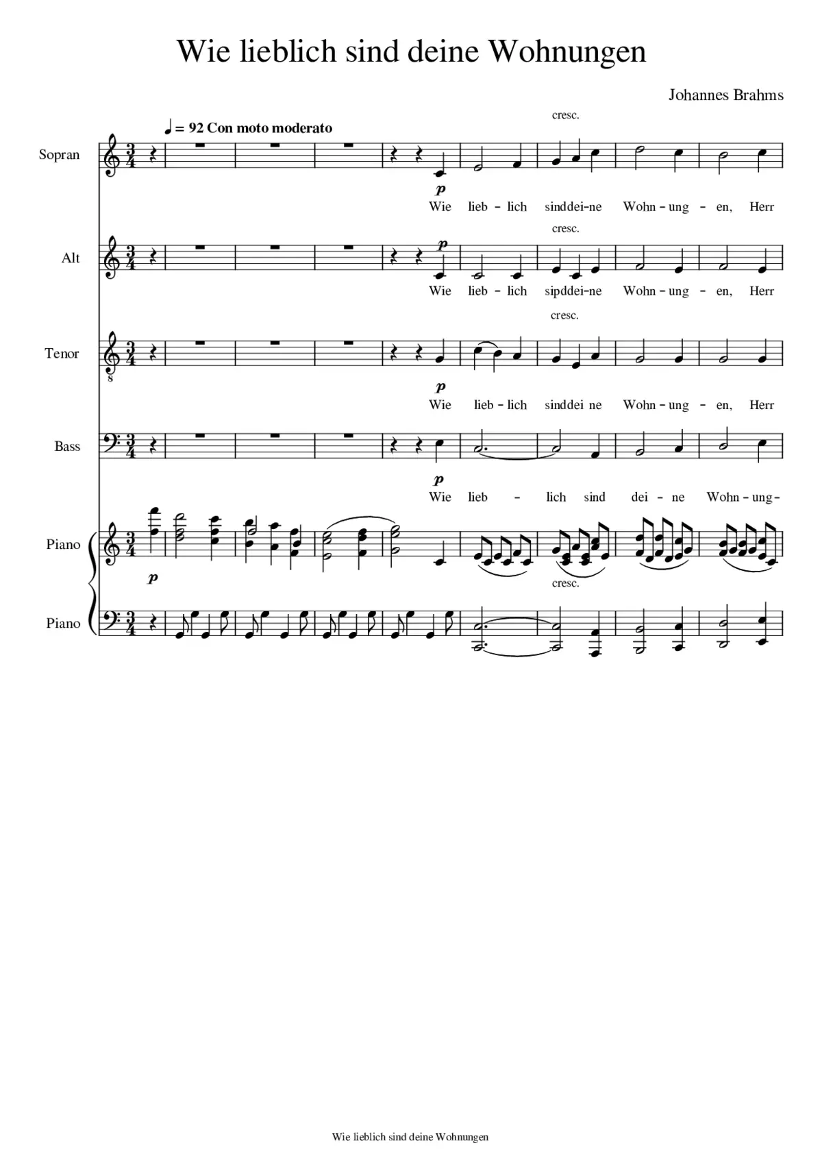 Ein deutsches Requiem Op.45 - Page 1