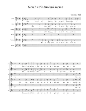 Non è ch'il duol mi scema