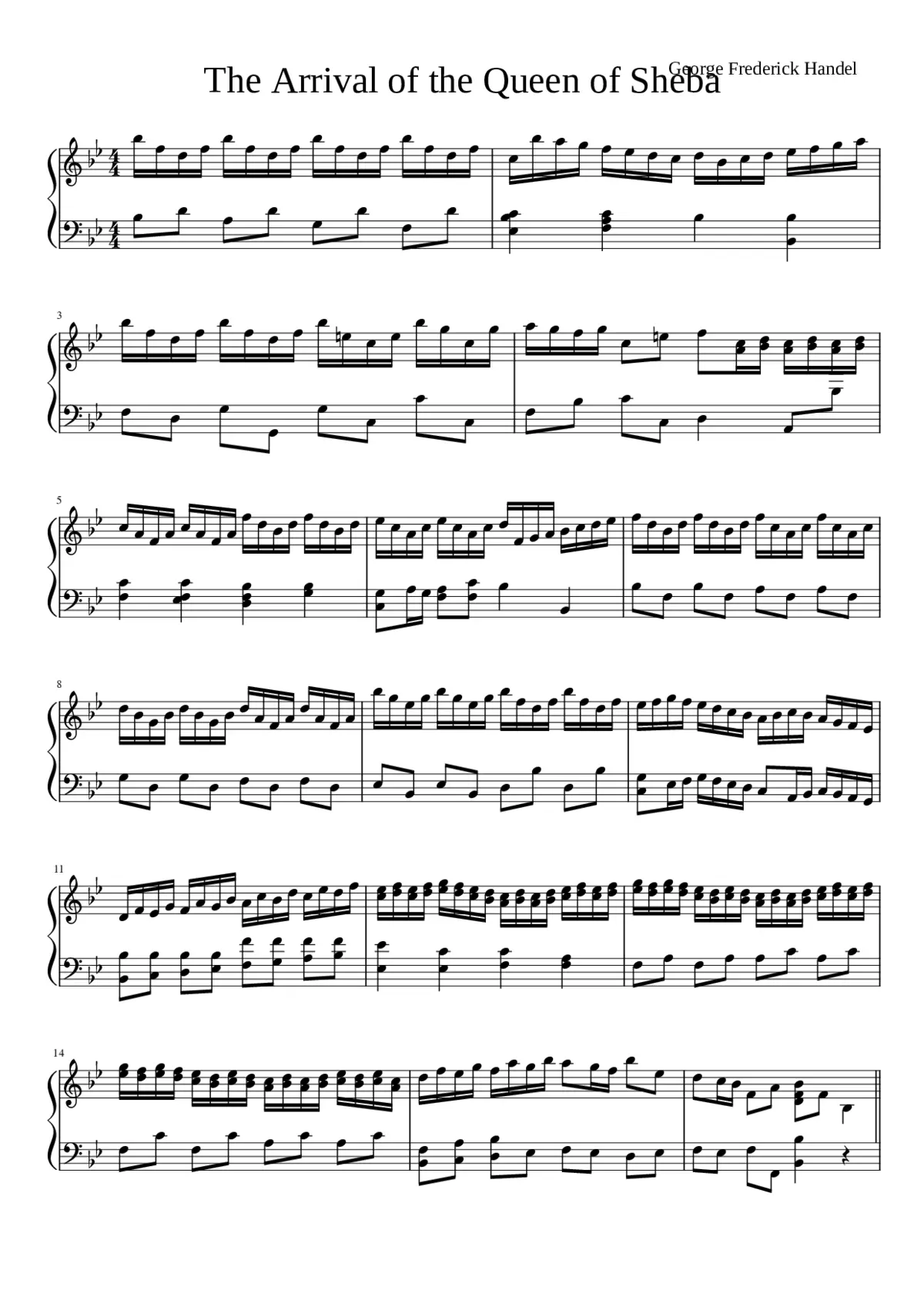 Solomon HWV 67 - Page 1