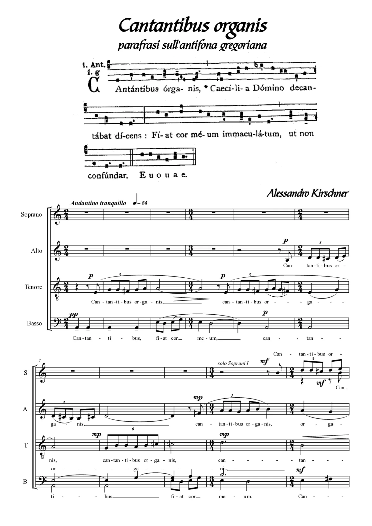 Cantantibus organis - Page 1