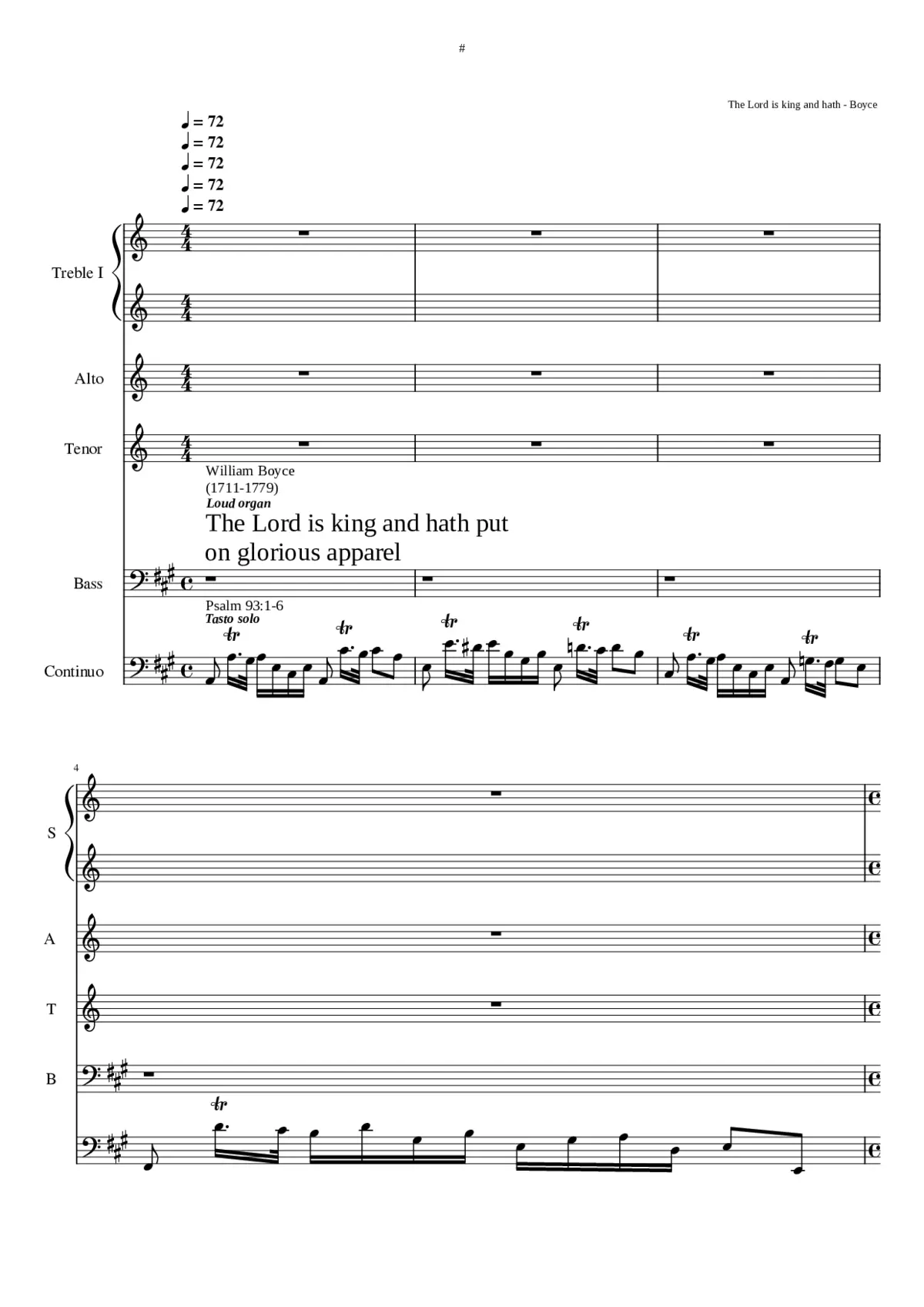 The Lord is king and hath put on glorious apparel - Page 1