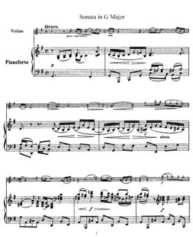 Violin Sonata in G major