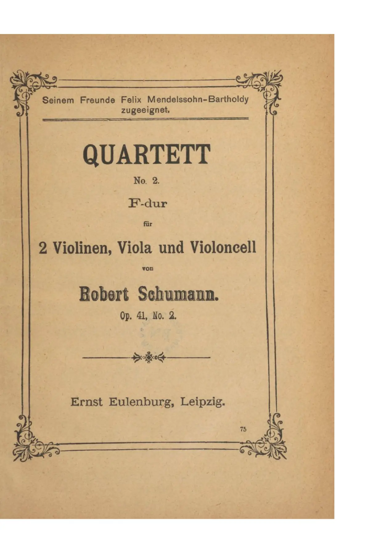String Quartet No.2 - Page 1