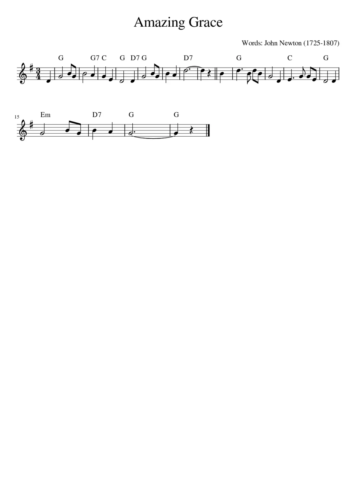 amazing grace - Page 1