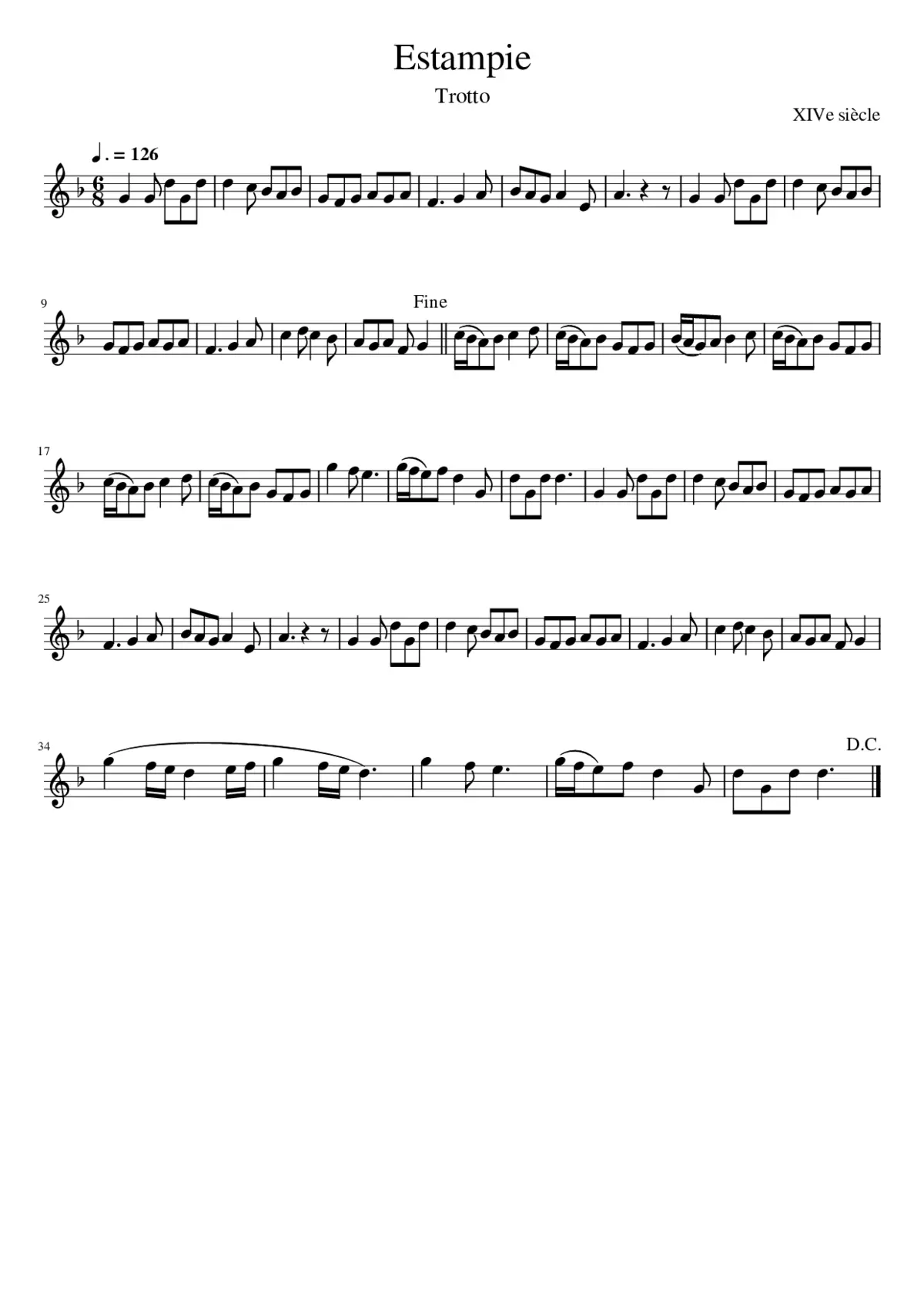 Estampie - Page 1