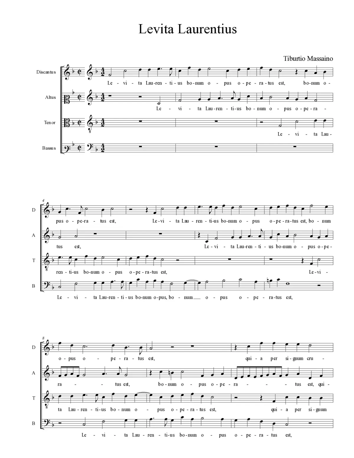 Levita Laurentius - Page 1