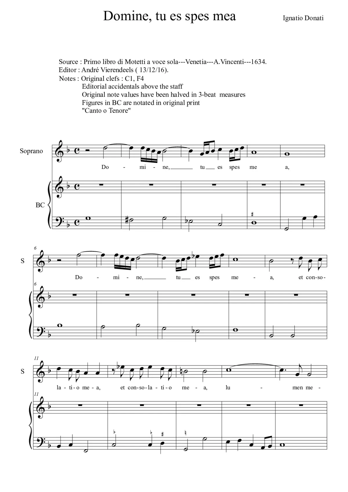 Domine tu es spes mea - Page 1