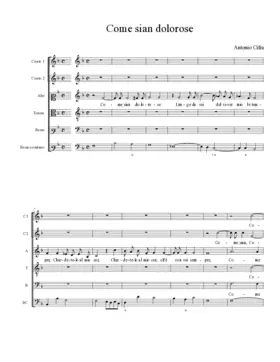 Come sian dolorose