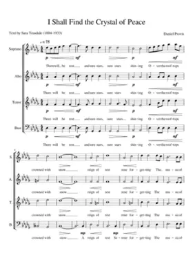 I Shall Find the Crystal of Peace