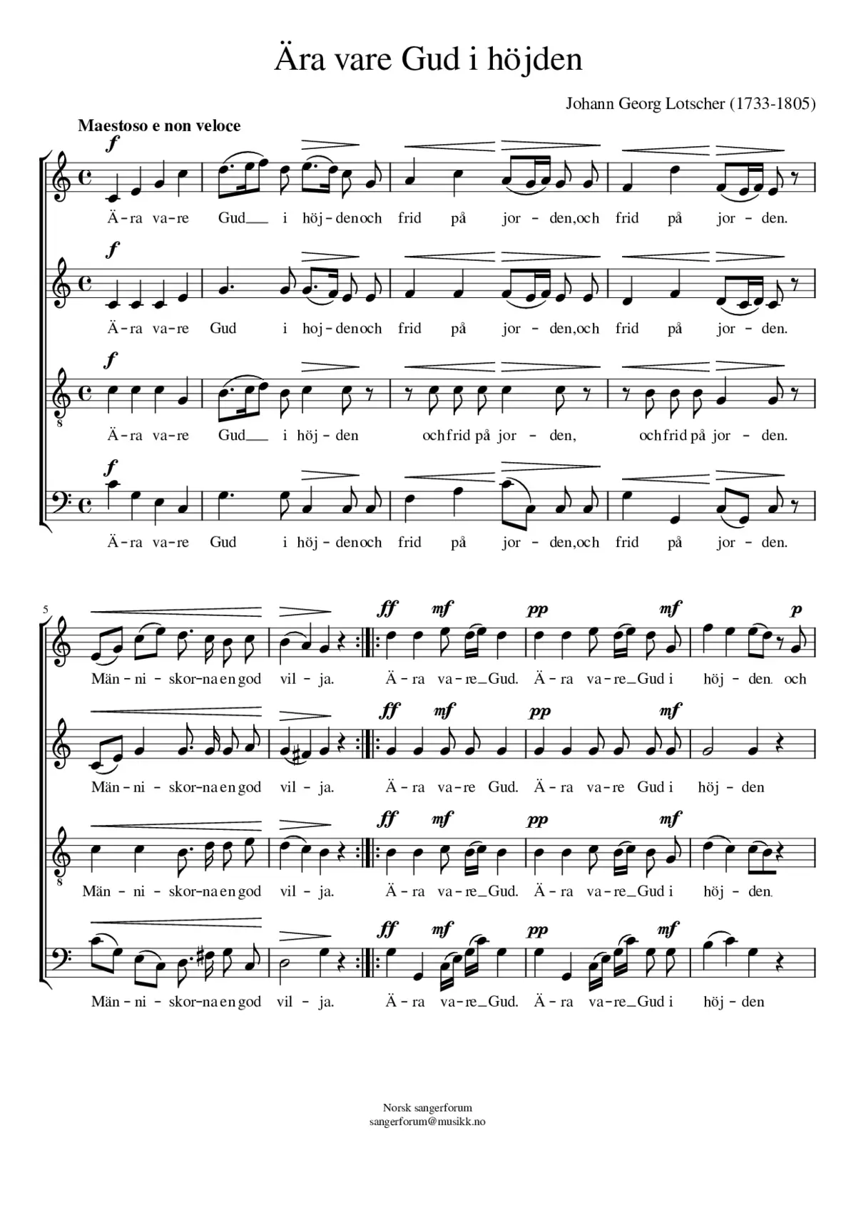 Ära vare Gud i höjden - Page 1