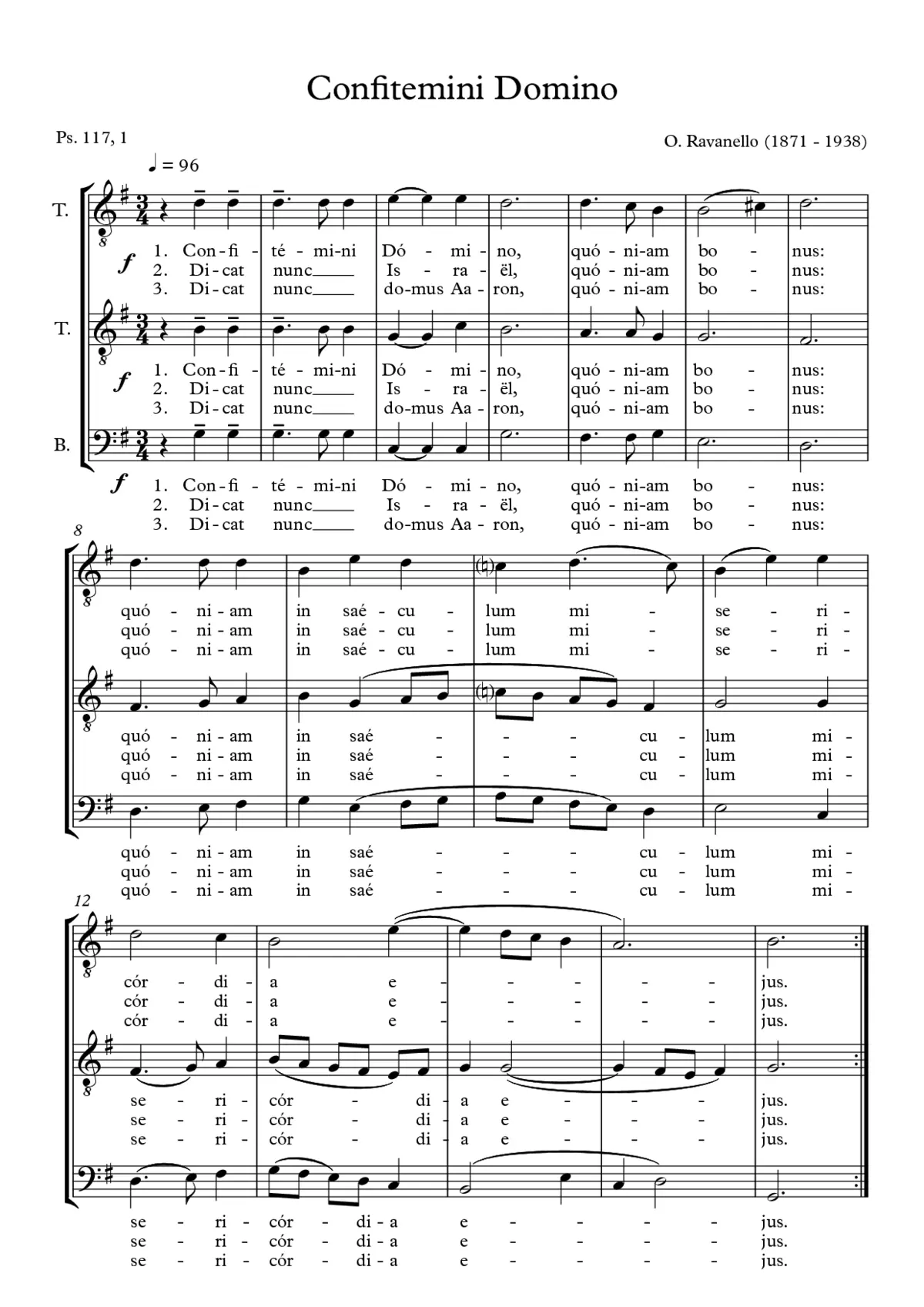 Confitemini Domino, op. 66/10 - Page 1