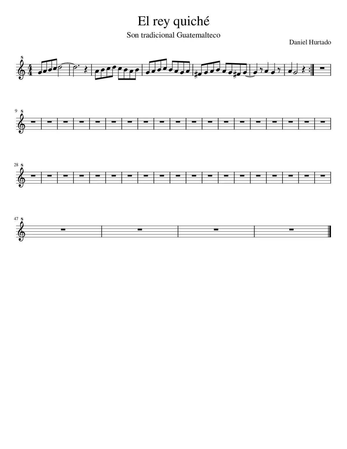 Son del Rey Quiché - Page 1