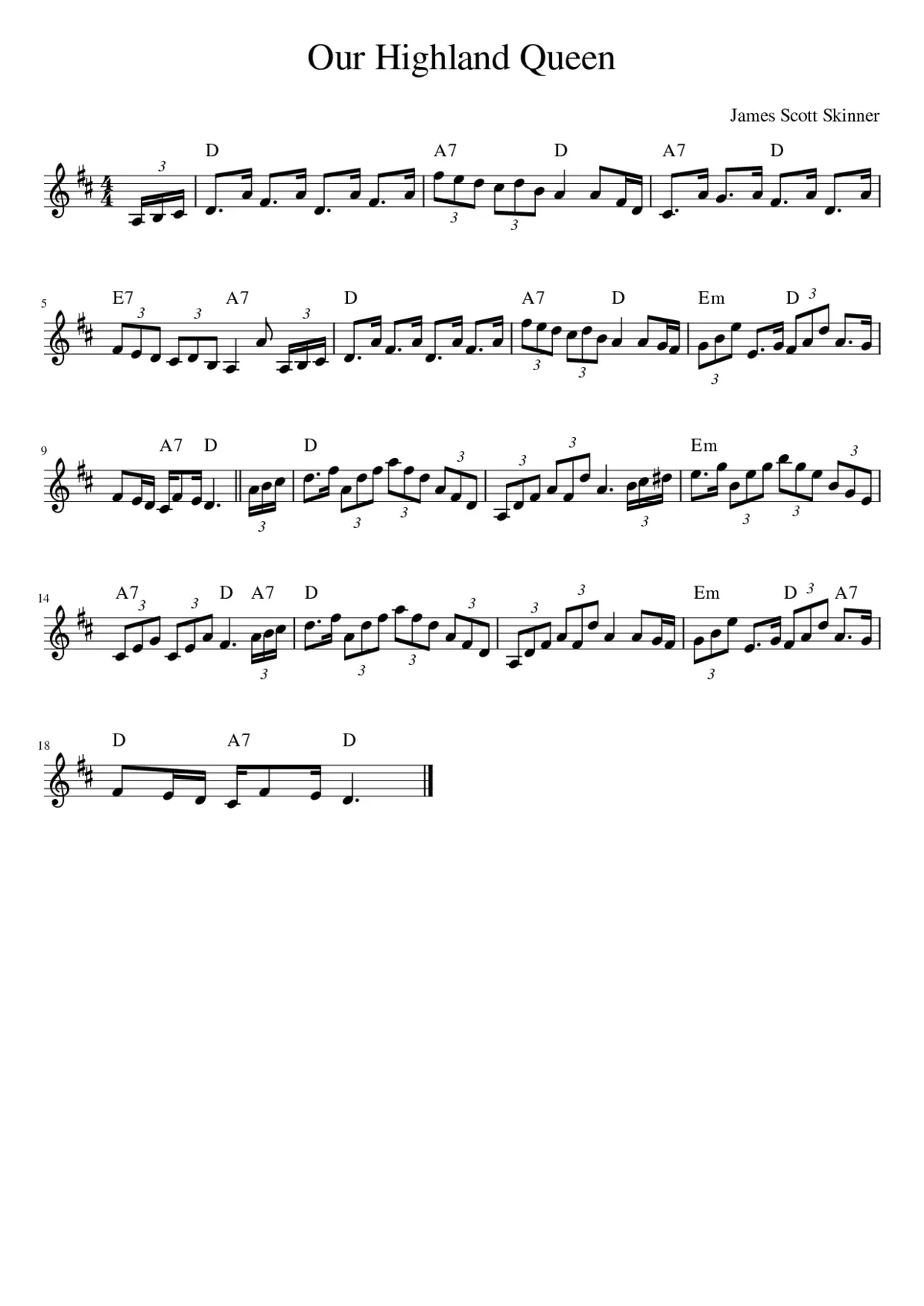 Our Highland Queen - Page 1