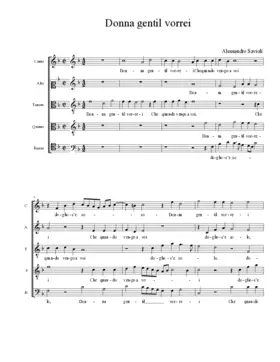 Donna gentil vorrei
