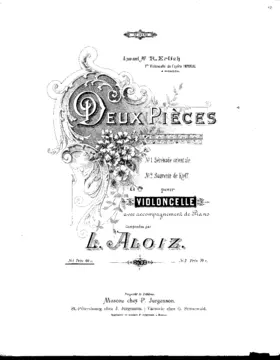 2 Pièces pour violoncelle avec accompagnement de piano