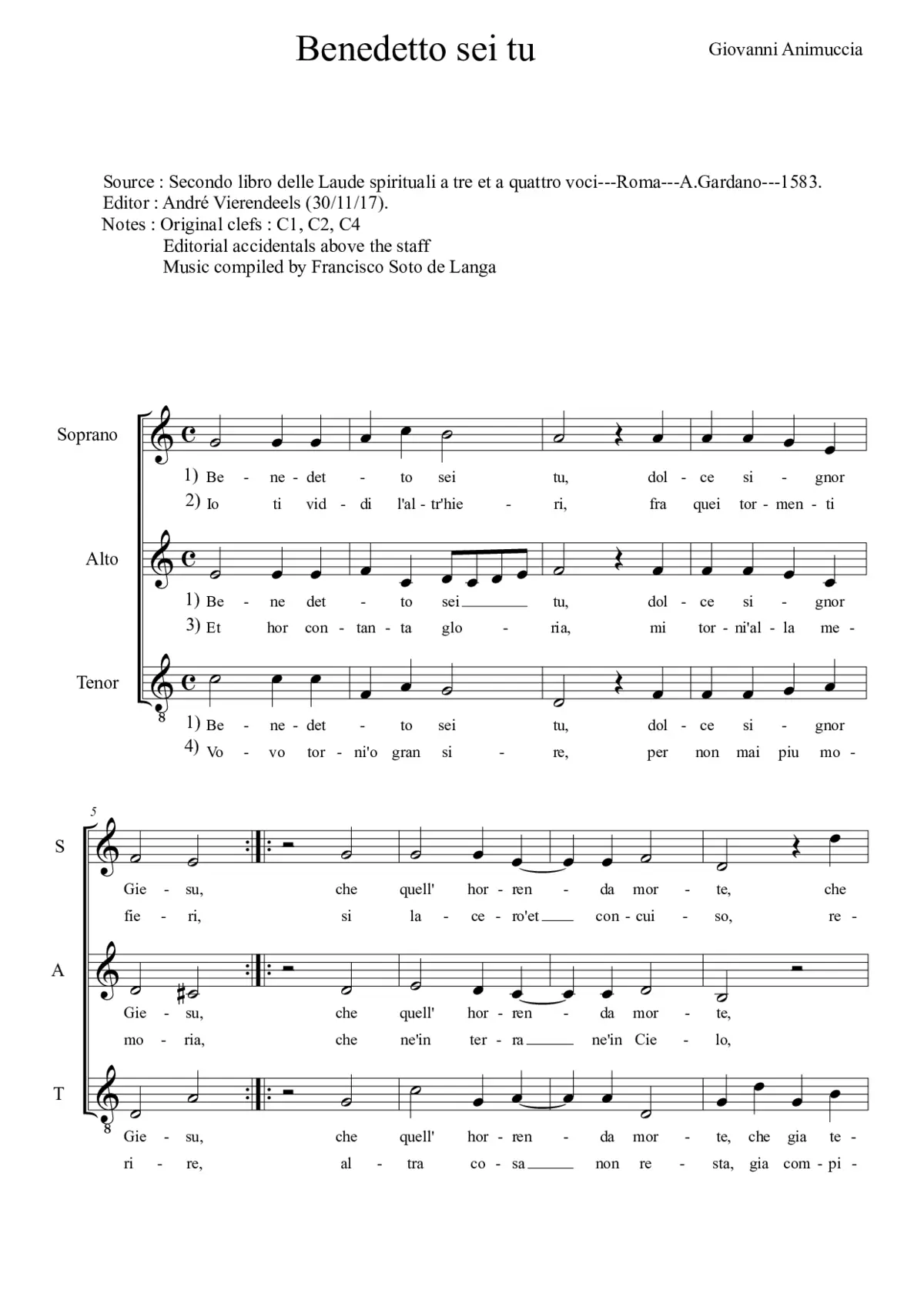 Benedetto sei tu - Page 1