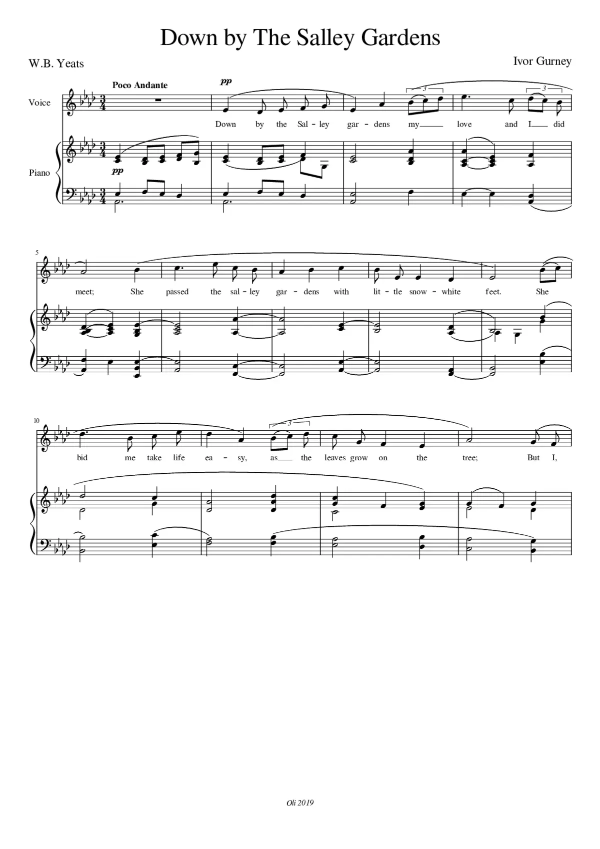 Down by The Salley Gardens - Page 1